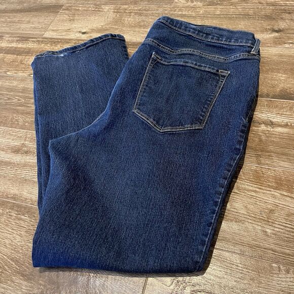 Old Navy Jeans Women's Size 18 Short Dark Blue Mid-Rise Diva Boot-Cut - Picture 1 of 14